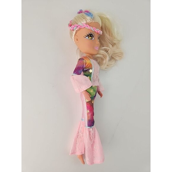 Kidkore 2001 Doll White Multicolor Hair Large Head Big Eyes Hippy Clothing Peace - Picture 2 of 6